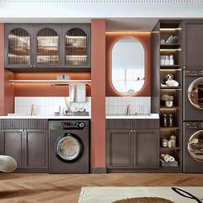 法式风洗衣柜3D模型下载